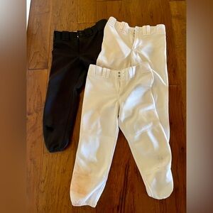 Mizuno Women’s  Black and White Softball Pants - 3 pairs